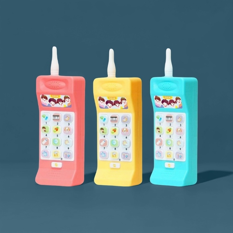 Dječji edukativni dvostrukojezični svjetleći glazbeni telefon-igračka s likom zeca (Baterija, 8GB memorije, Plastika, Za uzrast 0–3 godine)