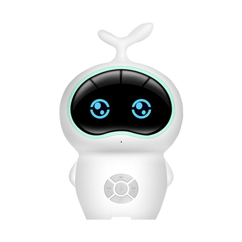 Robot educativ pentru copii – dispozitiv interactiv de învățare cu muzică/voce, aplicație mobilă, corp ABS, model M9, potrivit pentru copii 4–6 ani