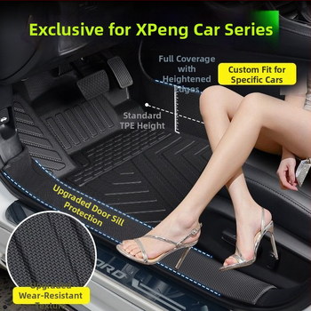 Xpeng P7, G6, G7, G9 a Mona+M03 TPE kompletné pokrytie podlahových rohoží pre auto, päťmiestny model, prispôsobiteľné, bez loga