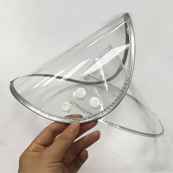 Poncă de ploaie cu glugă transparentă și protecție pentru față anti-abur pentru motocicletă/e-bike, material plastic, pentru adulți