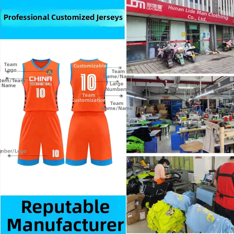 Košarkaški i nogometni dres - prilagođena obrada, velika narudžba, unisex, poliester 100%, podstava poliester 100%, za sve sezone, OEM brend Lidman