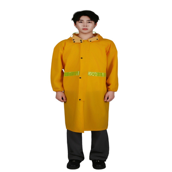 Combinezon impermeabil pentru motocicletă din material tricot gros, 0,35 mm grosime, strat PVC impermeabil, lungime extinsă