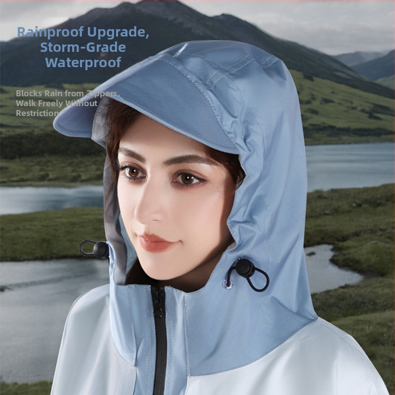 Poncho de drumeție cu rucsac pentru adulți – poliester taftă, adeziv PU impermeabil, aproximativ 380 g