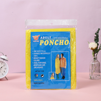 Kišni pončo za planinarenje, PVC tkanina, debljina oko 3,5 mm, za odrasle