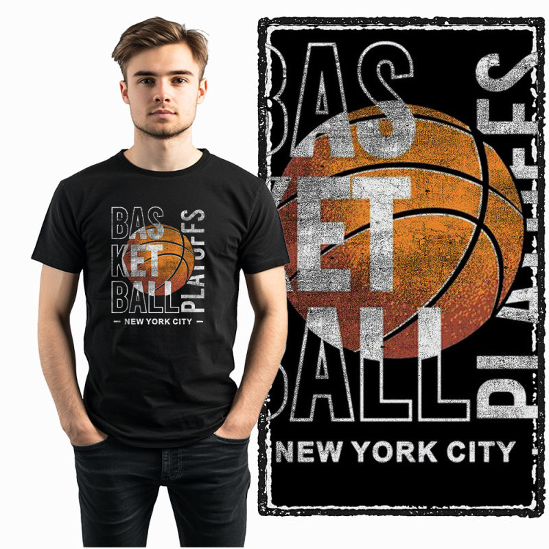 Muška pamučna majica s apstraktnim printom, kratki rukavi, okrugli izrez, prozračna lagana tkanina, 96%+ pamuk, težina do 180 g