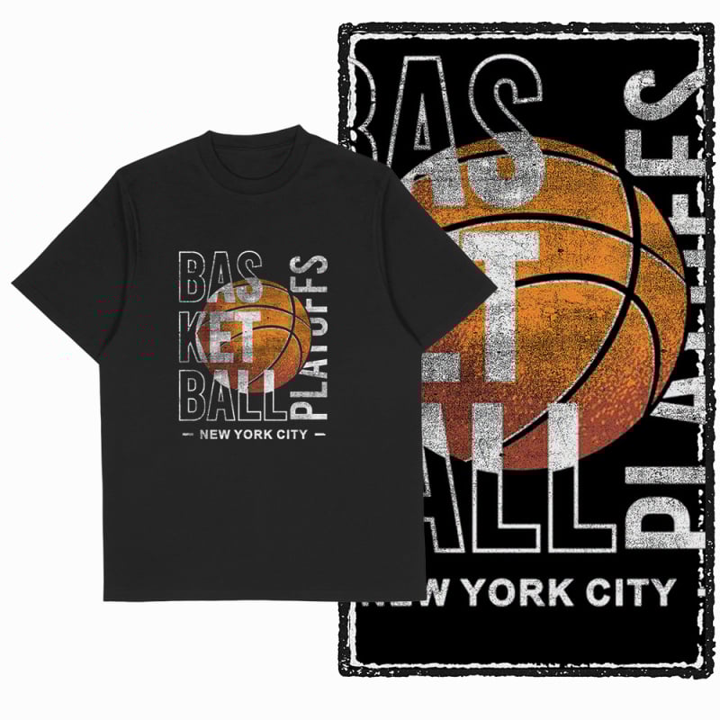 Muška pamučna majica s apstraktnim printom, kratki rukavi, okrugli izrez, prozračna lagana tkanina, 96%+ pamuk, težina do 180 g