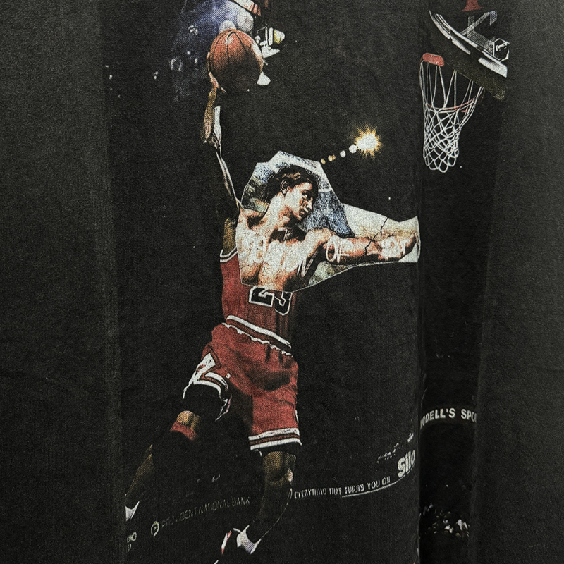 Pamukasta bezrukavna T-shirt vest, slobodan kroj, crtani print, bez ovratnika