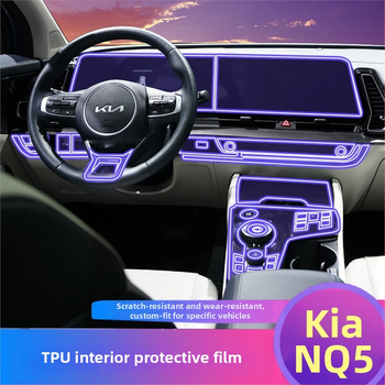 Ochranná vnútorná fólia pre navigačný displej a stredový panel - PET, odolnosť voči vysokým a nízkym teplotám, poloha: centrálne riadenie, univerzálne použitie