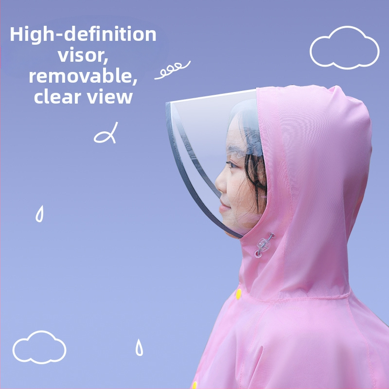 Dječje kišno pončo - srednja debljina, visoko elastična tkanina Chunya spinning, PU vodonepropusni sloj, za 1 osobu, za planinarenje