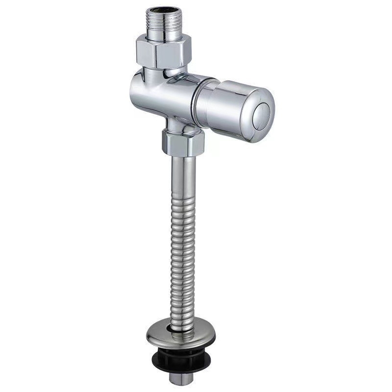 Ventil za ispiranje urinarnika, model xb001, bakar-cink legura, izlaz 16 mm, tlak vode 6, vrijeme ispiranja 1–3 s