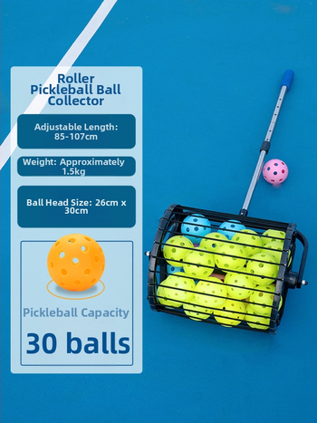 Stroj na zber loptičiek na stolný tenis, Prenosný, Automatický, Tréner na viac loptičiek (Nerezová oceľ)