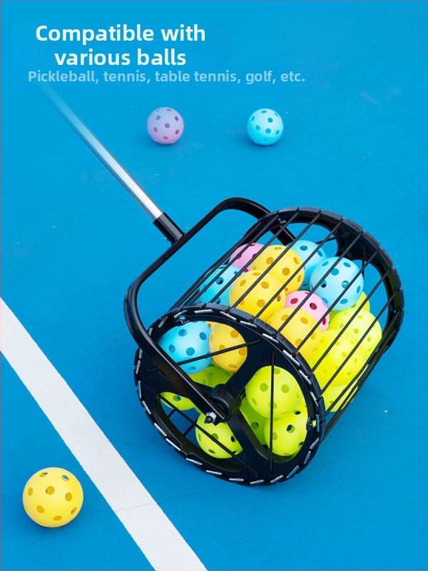 Stroj na zber loptičiek na stolný tenis, Prenosný, Automatický, Tréner na viac loptičiek (Nerezová oceľ)