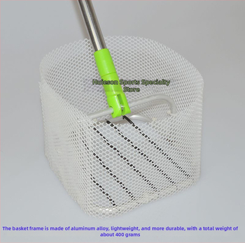 Rozťahovacia podávačka a zberač loptičiek na stolný tenis, prenášateľný kôš na loptičky — nylon a hliníková zliatina, 0,44 kg, vhodné pre stolný tenis a badminton