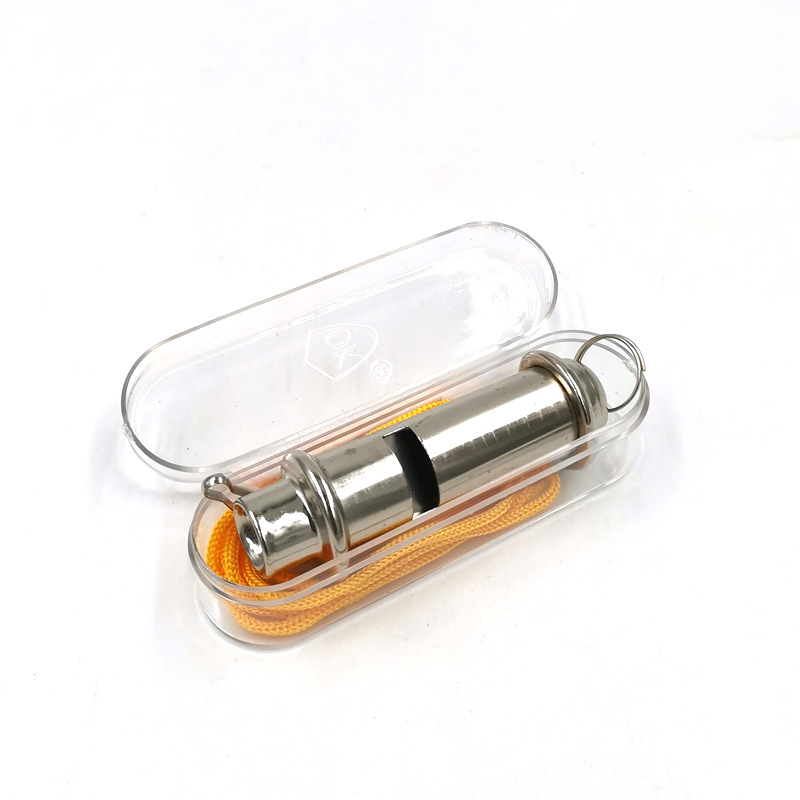 Съдияска свирка от неръждаема стомана, с шнур, 10 бр./кутия, 800 бр.