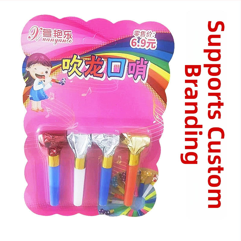 Detská draková píšťalka na narodeniny - zábavný, kreatív rekvizit na oslavy; Materiál: Plast; Spracovanie: čiastočne ručné a čiastočne mechanické; Logo: Áno; Personalizácia: Áno; Značka Xuanyan