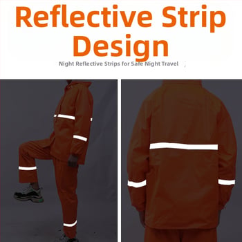 Set z dažďov a nohavíc pre dospelých, rozdelený dizajn, moderný minimalistický štýl • Oxford látka • PVC nepremokavná vrstva • potlač loga • možnosť prispôsobenia