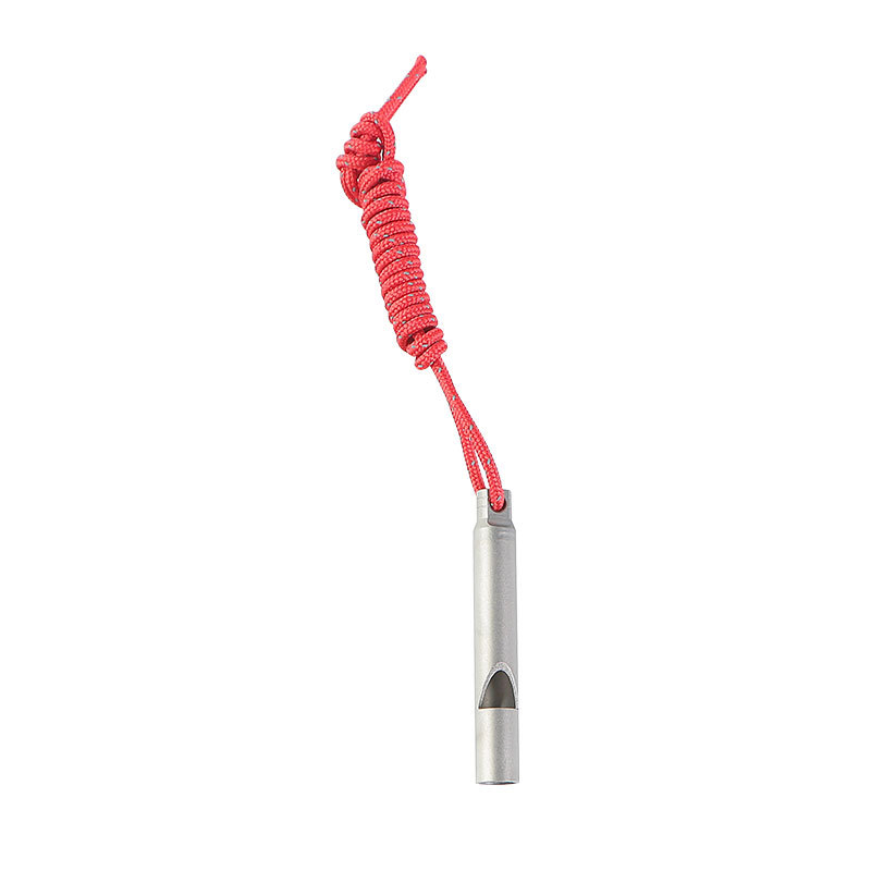 Kültéri túlélő síp tiszta titánból – fém síp magas hangerővel, túrázáshoz és kempingezéshez