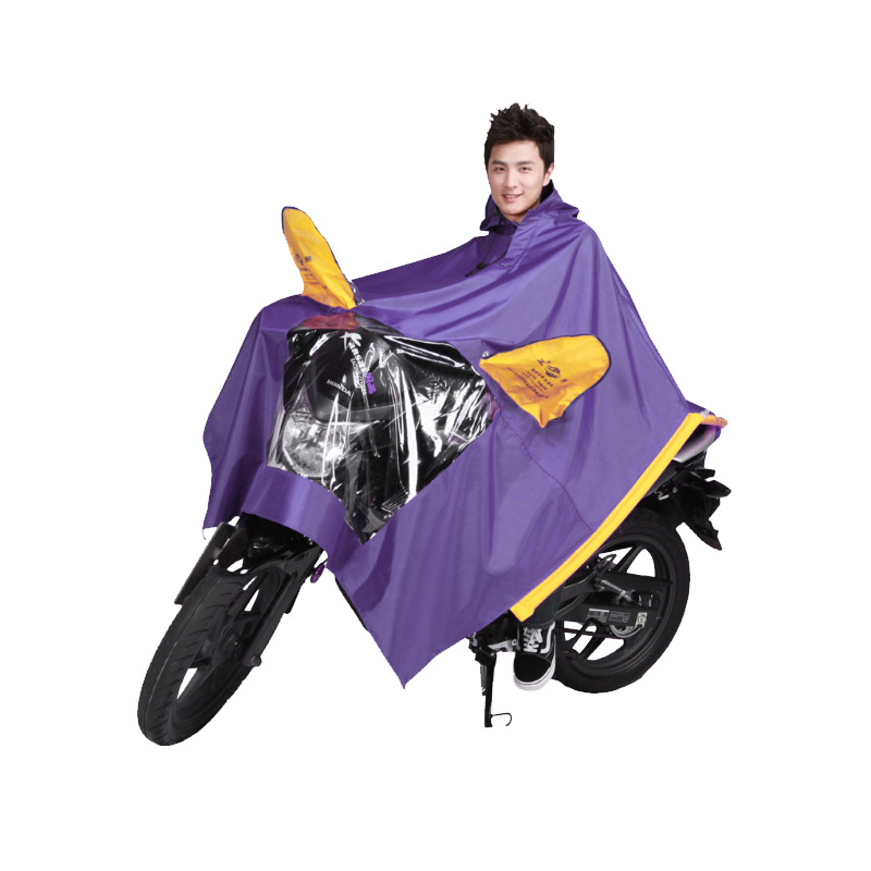 Pončo za motocikl i električno vozilo, debeli Oxford materijal 24S s PVC vodootpornim slojem, za jednu osobu, moguć personalizirani logo
