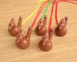 Keramička zviždaljka u obliku vodene ptice | Materijal: pijeskovita keramika | Marka: Creation Exhibition | Životinjska igračka | Moderan jednostavan stil | Dan djece