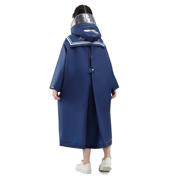 Poncho EVA pentru copii cu fermoar, stil militar, grosimea țesăturii 0,15 mm