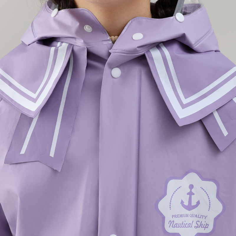 Poncho EVA pentru copii cu fermoar, stil militar, grosimea țesăturii 0,15 mm