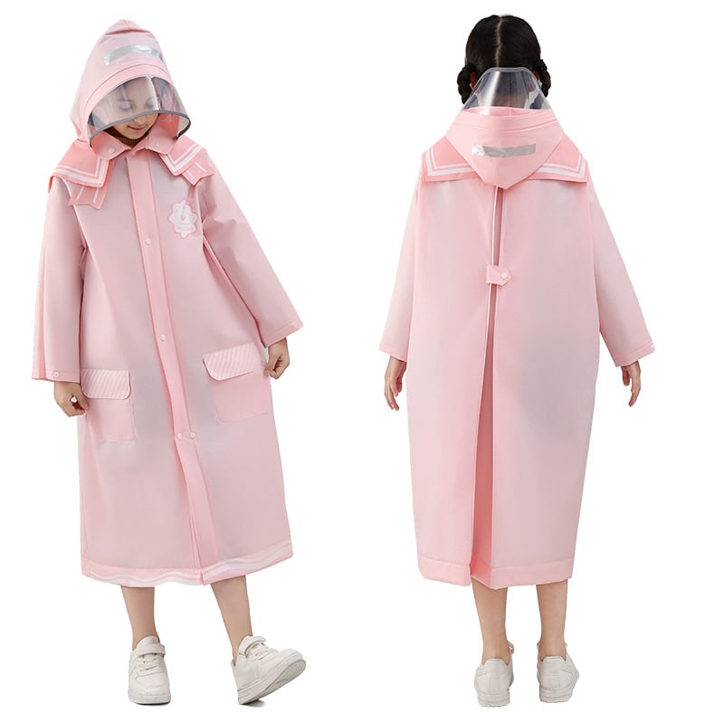 Poncho EVA pentru copii cu fermoar, stil militar, grosimea țesăturii 0,15 mm