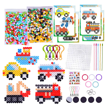 DIY Set Fuse Beads – PE material, puzzle plat, brand Child Saint, 4-6 ani, logo OEM
