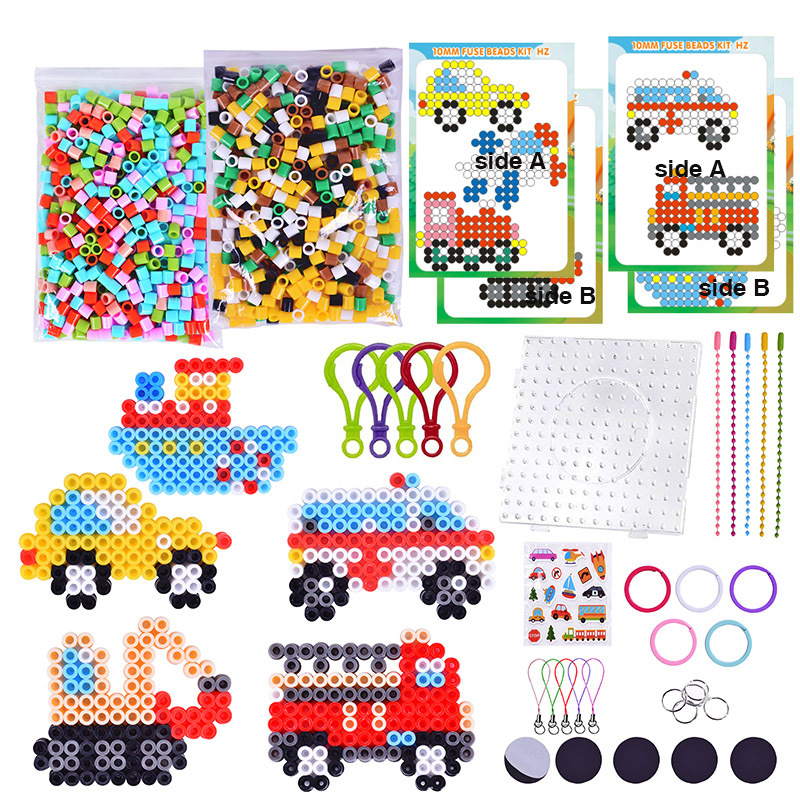 DIY Set Fuse Beads – PE material, puzzle plat, brand Child Saint, 4-6 ani, logo OEM