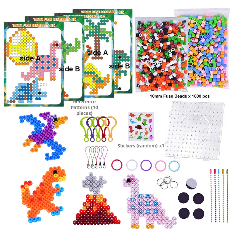 DIY Set Fuse Beads – PE material, puzzle plat, brand Child Saint, 4-6 ani, logo OEM