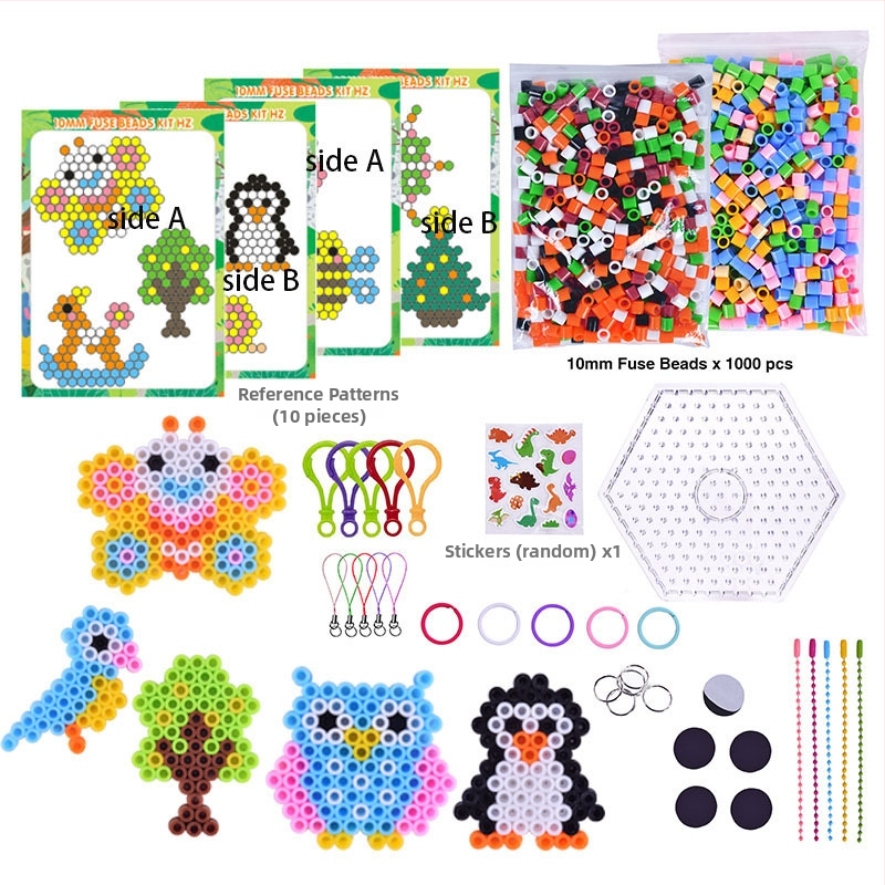 DIY Set Fuse Beads – PE material, puzzle plat, brand Child Saint, 4-6 ani, logo OEM