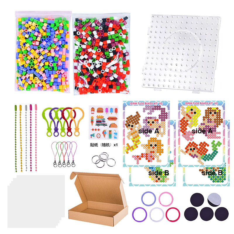 DIY Set Fuse Beads – PE material, puzzle plat, brand Child Saint, 4-6 ani, logo OEM