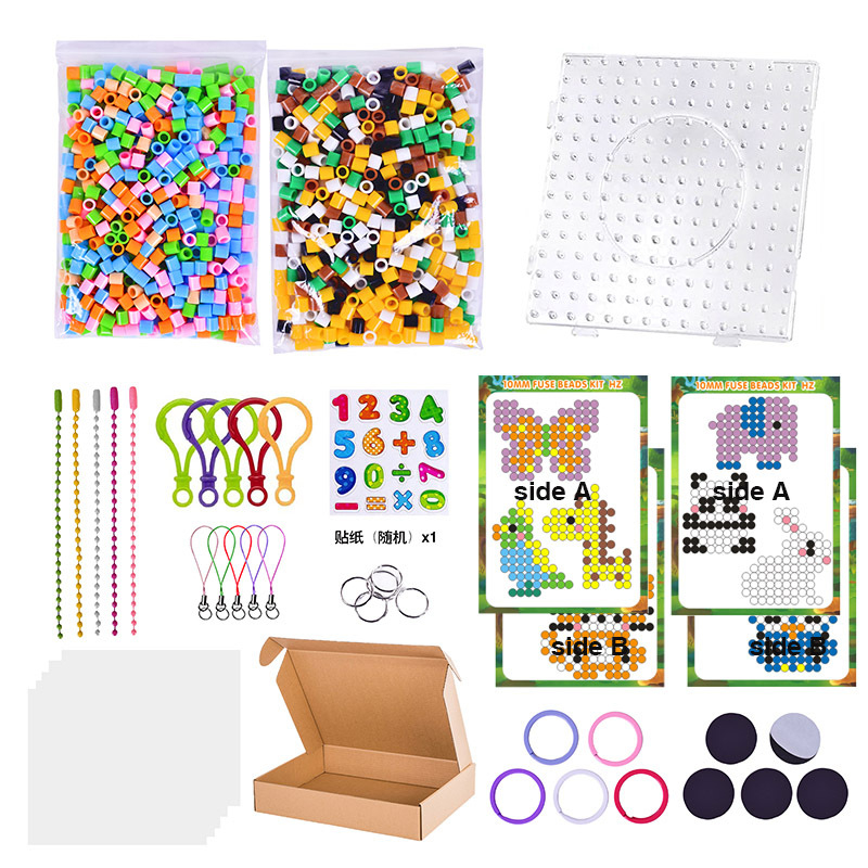 DIY Set Fuse Beads – PE material, puzzle plat, brand Child Saint, 4-6 ani, logo OEM