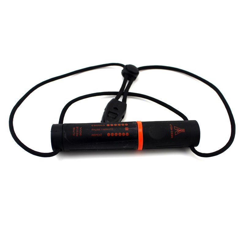 Foc de supraviețuire din magneziu cu fluier și busolă, diametru 2,3 cm, lungime 12,1 cm, greutate 85 g