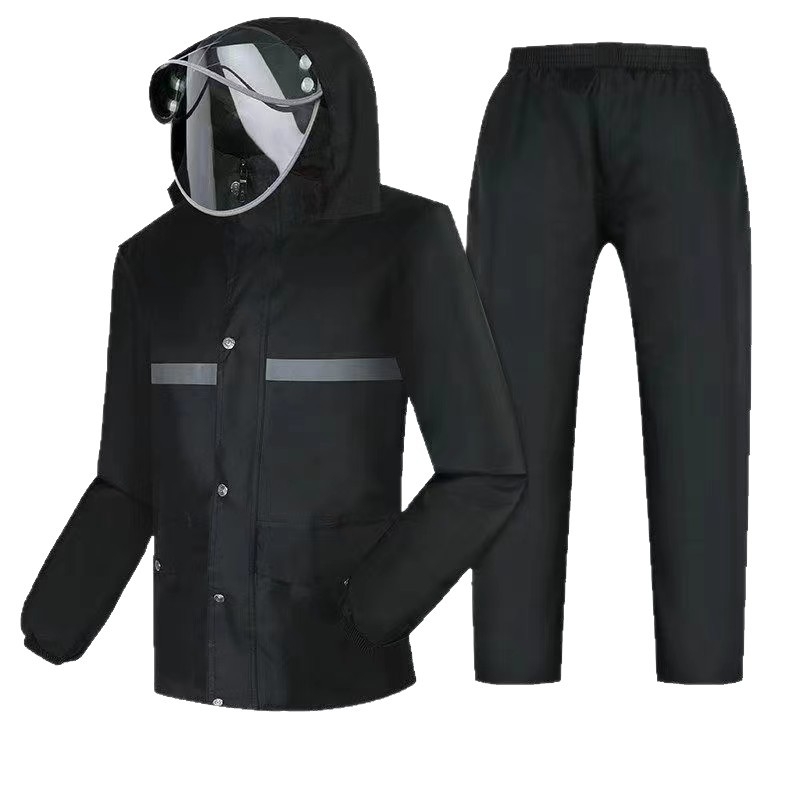 Poncho de ploaie pentru motocicletă, din pongee de primăvară, dublu strat, gros, reflectorizant, cu adeziv PVC