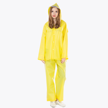 Poncho de ploaie EVA pentru adulți – pentru drumeții, țesătură EVA 0,15 mm, pentru o singură persoană, ușor, logo personalizat