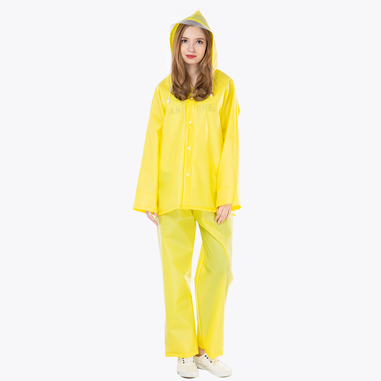 Poncho de ploaie EVA pentru adulți – pentru drumeții, țesătură EVA 0,15 mm, pentru o singură persoană, ușor, logo personalizat