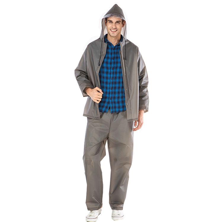 Poncho de ploaie EVA pentru adulți – pentru drumeții, țesătură EVA 0,15 mm, pentru o singură persoană, ușor, logo personalizat