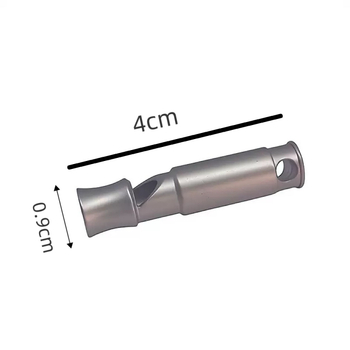 Túlélési síp, rozsdamentes acél, nagy hangerő, kültéri felszerelés túrázáshoz és kempingezéshez