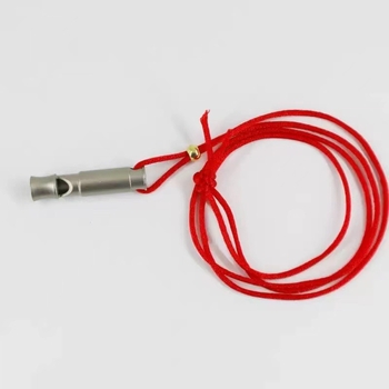 Túlélési síp, rozsdamentes acél, nagy hangerő, kültéri felszerelés túrázáshoz és kempingezéshez