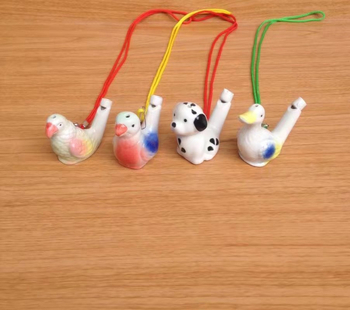 Svirka ptice vode na uzici, glazirana keramika, šarena glazura, prilagodljivo, marka Chuangzhan