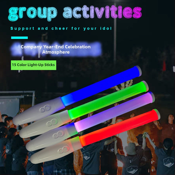 LED svjetlosna štapić s zviždaljkom i ručnim daljinskim upravljačem za koncerte, plastična, poluručna i polu-mehanička izrada, moguć ispis logotipa