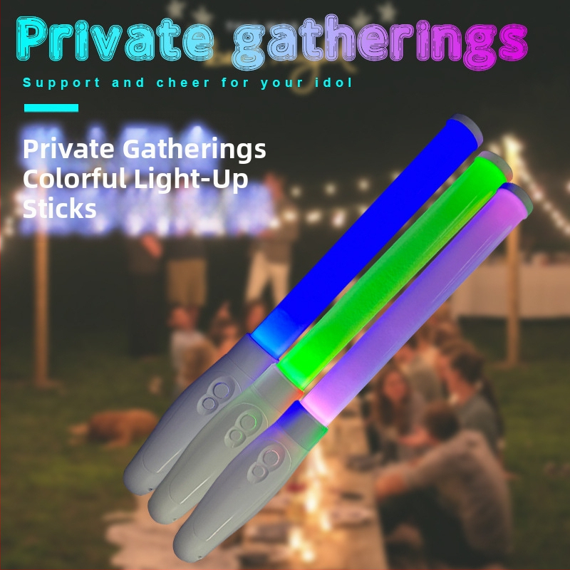 LED svjetlosna štapić s zviždaljkom i ručnim daljinskim upravljačem za koncerte, plastična, poluručna i polu-mehanička izrada, moguć ispis logotipa