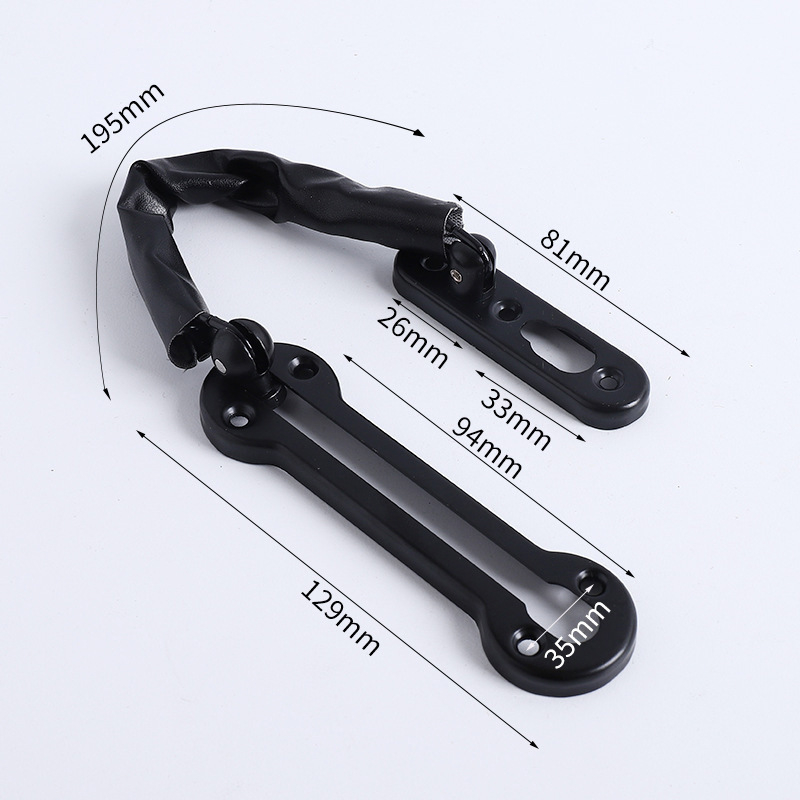Lanț pentru ușă din oțel inoxidabil – antifurt, bară tip lanț, finisaj electroplacat