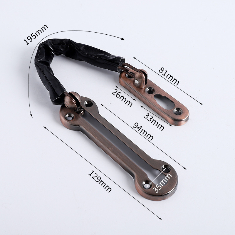 Lanț pentru ușă din oțel inoxidabil – antifurt, bară tip lanț, finisaj electroplacat