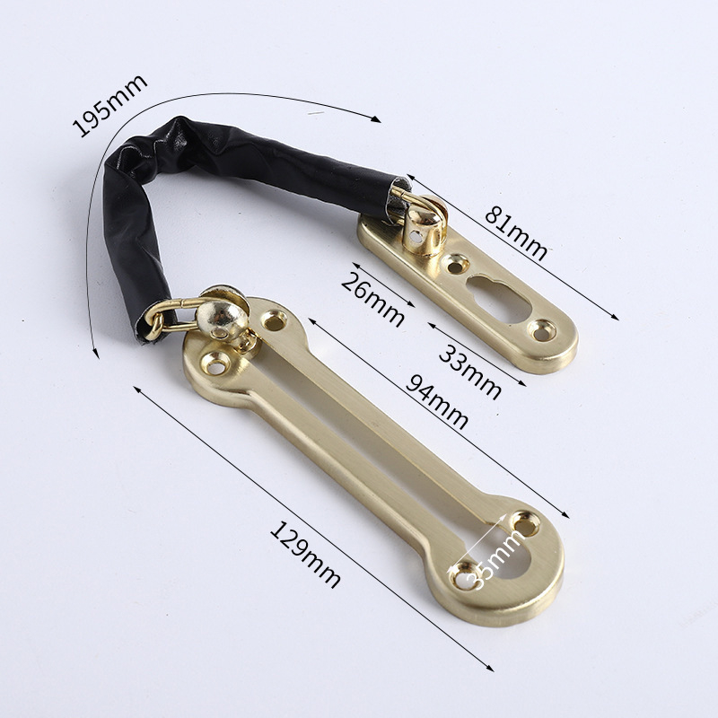 Lanț pentru ușă din oțel inoxidabil – antifurt, bară tip lanț, finisaj electroplacat