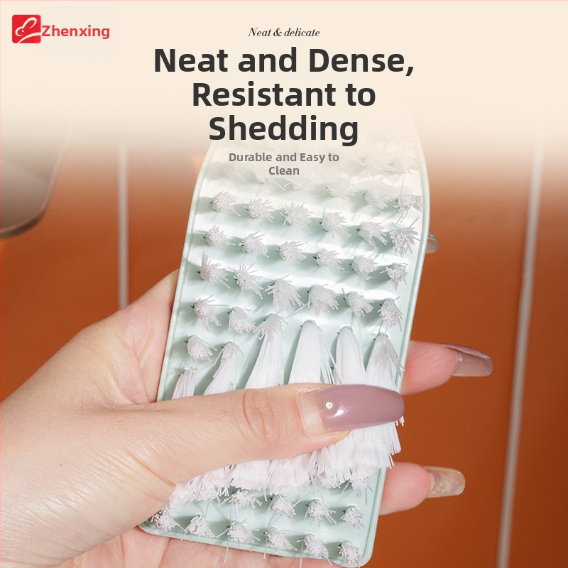 Perie pentru pantofi cu peri din sârmă plastică, mâner anti-alunecare, design modern minimalist