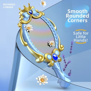 Oglindă AI inteligentă pentru învățare, cu recunoaștere vocală, Wi-Fi și baterie reîncărcabilă — jucărie interactivă de învățare cu jocuri părinte-copil și tematică de îmbrăcare a prințesei, pentru copii 7–14 ani