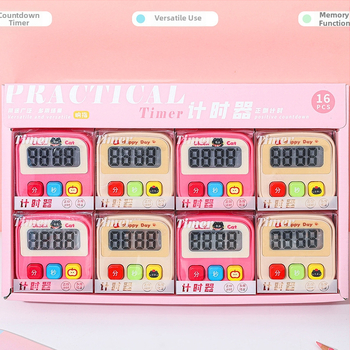 Cronometru de bucătărie - electronic, alimentat cu baterii, pătrat, afișaj numeric