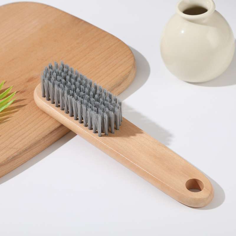 Perie pentru pantofi cu peri moi din păr de cal pentru îngrijire delicată