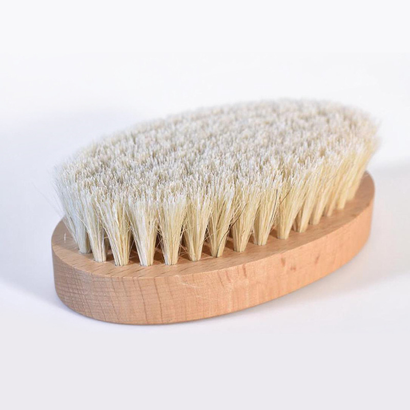 Perie pentru pantofi din păr de cal, îngrijire și curățare, Konbida, 100 bucăți în cutie, stil modern minimalist